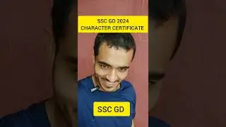 SSC GD Character Certificate #sscgd #ssc #shorts