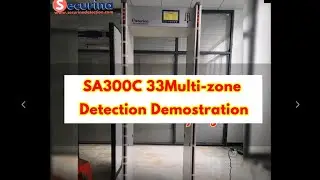 SA300C 33 multi-zones Walk Through Metal Detectors Zones Instructions(Securina)