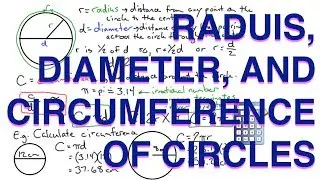 Radius, Diameter, and Circumference of Circles