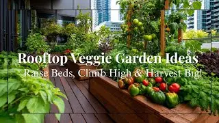 Edible Garden on Rooftop Spaces   Raised Beds, Vertical Frames & Compact Veggie Ideas