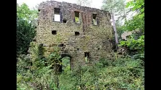 Langley old hall by drone. Co Durham. Abandoned places UK. Phantom 4 pro.