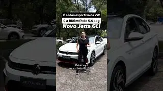 O sedan esportivo da VW, 0 a 100km/h de 6,6 seg. Novo Jetta GLI