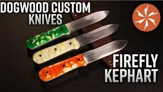 Dogwood Custom Knives Kephart  Camping Knife with Firefly Handles - KnifeCenter Exclusive Release