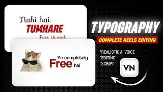 VN Text Reels Editing Tutorial | Viral Typography Reels Editing In Vn App | Vn App Reels Editing