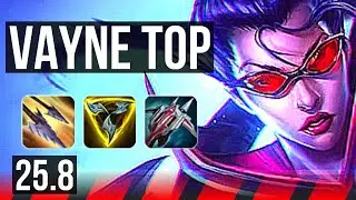VAYNE vs YASUO (TOP) | 65% winrate | EUW Master | 25.8