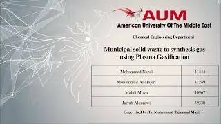 7199 - Municipal solid waste to synthesis gas using Plasma Gasification