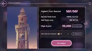 Clock Tower Floors 52-56F (Normal Mode)! | Heaven Burns Red
