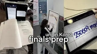 study vlog: cramming for my finals in nursing school! (uni diaries in Korea, ramyun mukbang, exams)