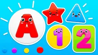 The BEST Way to Teach Kids ABC, 123, Colors, Shapes | Nursery Rhymes & Kids Songs