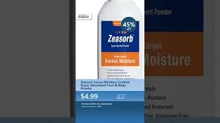 Zeasorb Excess Moisture Control Super Absorbent Foot & Body Powder