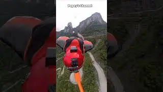 Thrilling Skydiving Performance Highlights #SkydivingAdventure #AerialStunts #trending #viralvideo