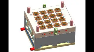 16Cavity 5Gallon Cap Mould with pin valve gate hot runner system
