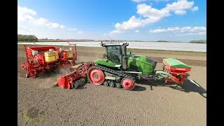 Plantation Pommes De Terre / Fendt MT 940 / GRIMME COMPACTA GL860 8 RANGS / FRAISE GRIMME / GASPARDO