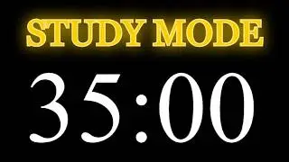 35 Minute Focus Timer ⏳ | Black Screen Countdown