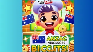 Animated  Story For Kids | Tiny Chef Introduces ANZAC Biscuits! ( EPISODE 2) #funny #friendship