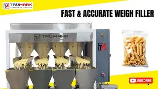 4 Head Automatic Weigh Filling Machine | Pasta, Rice, Snacks, Dry Fruits Packing Machine