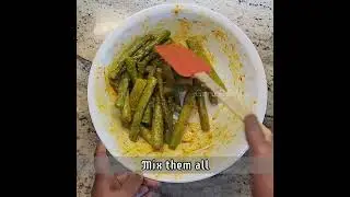 Spicy Masala Asparagus in Instant Pot Air Fryer Lid / Indian Style