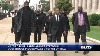 Jury selection begins in Louisville trial of Black militia group leader accused of pointing gun a...
