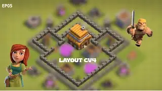 O melhor layout CV4! come&ccedil;ando clash of clans do zero EP5