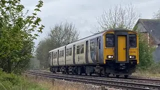 Bonus &ldquo;one train a day&rdquo; 150220 approaches Central station Gainsborough 10:40 3E 15/4/2025