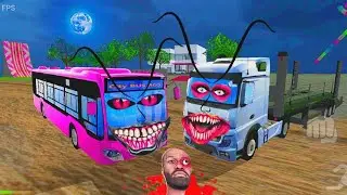Franklin Horror truck bus bullet - INDIAN BIKE DRIVING 3D