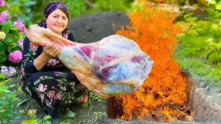 Жареная Говяжья Ножка в подполье с необычной техникой. Вы не поверите результату!