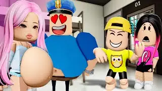 TEM UMA GRÁVIDA APAIXONADA PELO POLICIAL BARRY ME PERSEGUINDO NO ROBLOX!