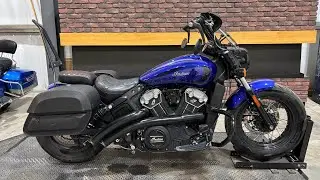 2022 Indian Scout Bobber Twenty Spirit Blue Metallic
