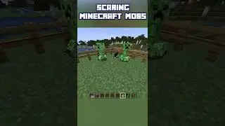 Scaring Mobs in #Minecraft!