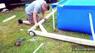 Fabrication abris piscine part1