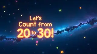 Count from 20 to 30 for Kids | Learn Numbers with Calm Voice