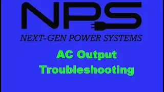 NPS AC Output Troubleshooting