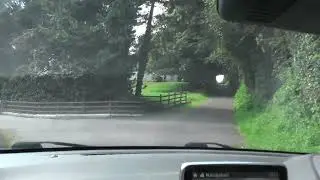 Driving over Callan Bridge and into St  Patrick's Park, Armagh.