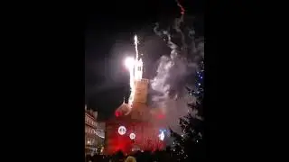 Embrasement de la porte horloge à Vire-Normandie 2ème édition samedi 19 décembre 2015 🎆