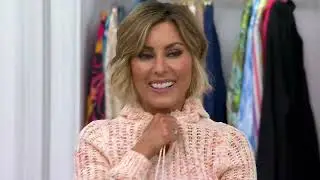Belle Boho by Kim Gravel Rainbow Yarn Braided Tassel Hoodie on QVC