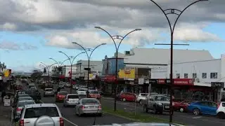 Drive Through Te Awamutu Town Centre, Te Awamutu New Zealand