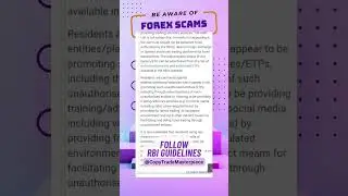 #Beware of #ForexScam #RBIGuidelines