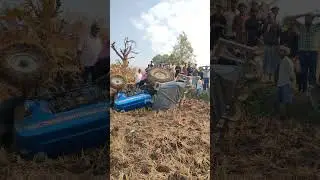 very dangerous tractor accident in farm 😭😭😭
