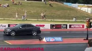 C63 AMG runs the 1/4 mile in 12.5 ~ @114.7mph
