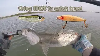 Fishing with a Corky Fat Boy & Top Pup to catch Speckled Trout in Rockport Texas