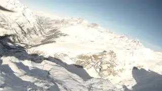 Landing on the Theodulgletscher