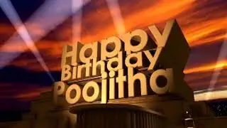 Happy Birthday Poojitha
