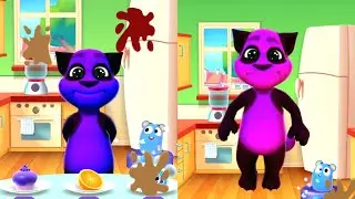 Tom&rsquo;s Food Experiment Failed 💥 Cute Tom, Messy Kitchen 😜#mytalkingtom2 