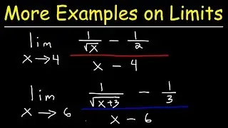 Evaluating Limits With Fractions and Square Roots