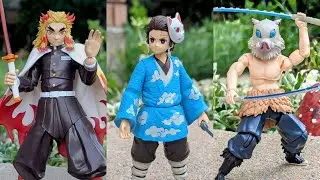 Demon Slayer action figures we have in our collection McFarlane Toys, Bandai