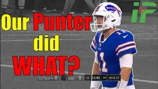 You wont believe why the Bills QB is punting...