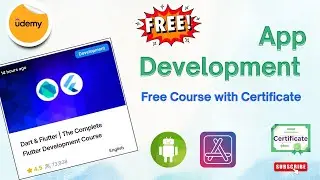  🚀 Flutter App Development Course FREE 🎁 with Certificate | Udemy | Build Android & iOS Apps