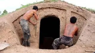 Amazing Two Man Dig To Build Underground House