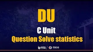 Category Change DU Statistics question Solve Class 2025-26