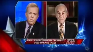 Lou Dobbs discusses debt ceiling with Ron Paul and congress excuss to raise taxes